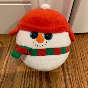 Ty Ballz Beanie ICEBOX Snowman Collectible plush